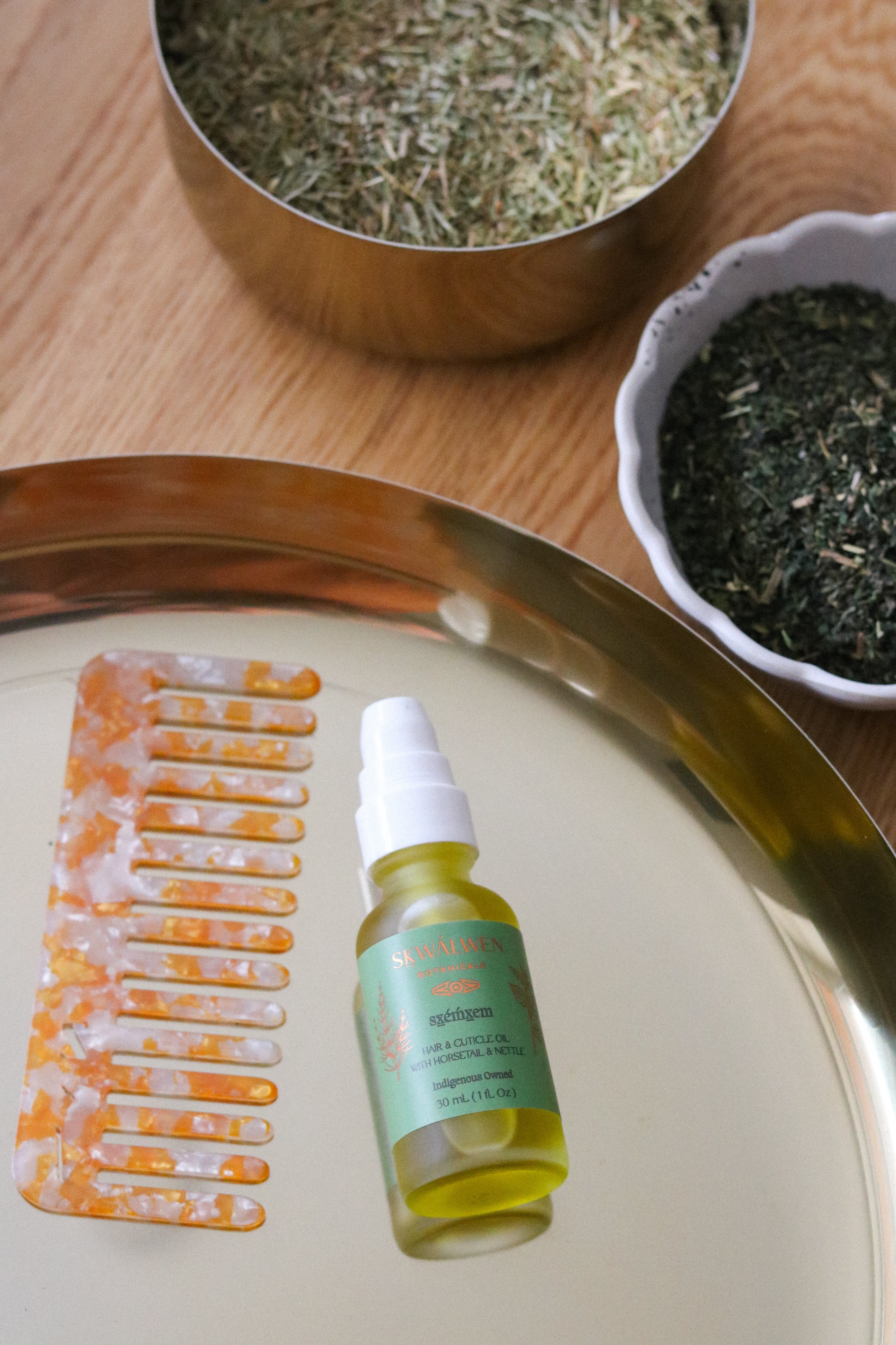 Ceremony Series - Sx̱éḿx̱em Hair & Cuticle Oil with Horsetail & Nettle