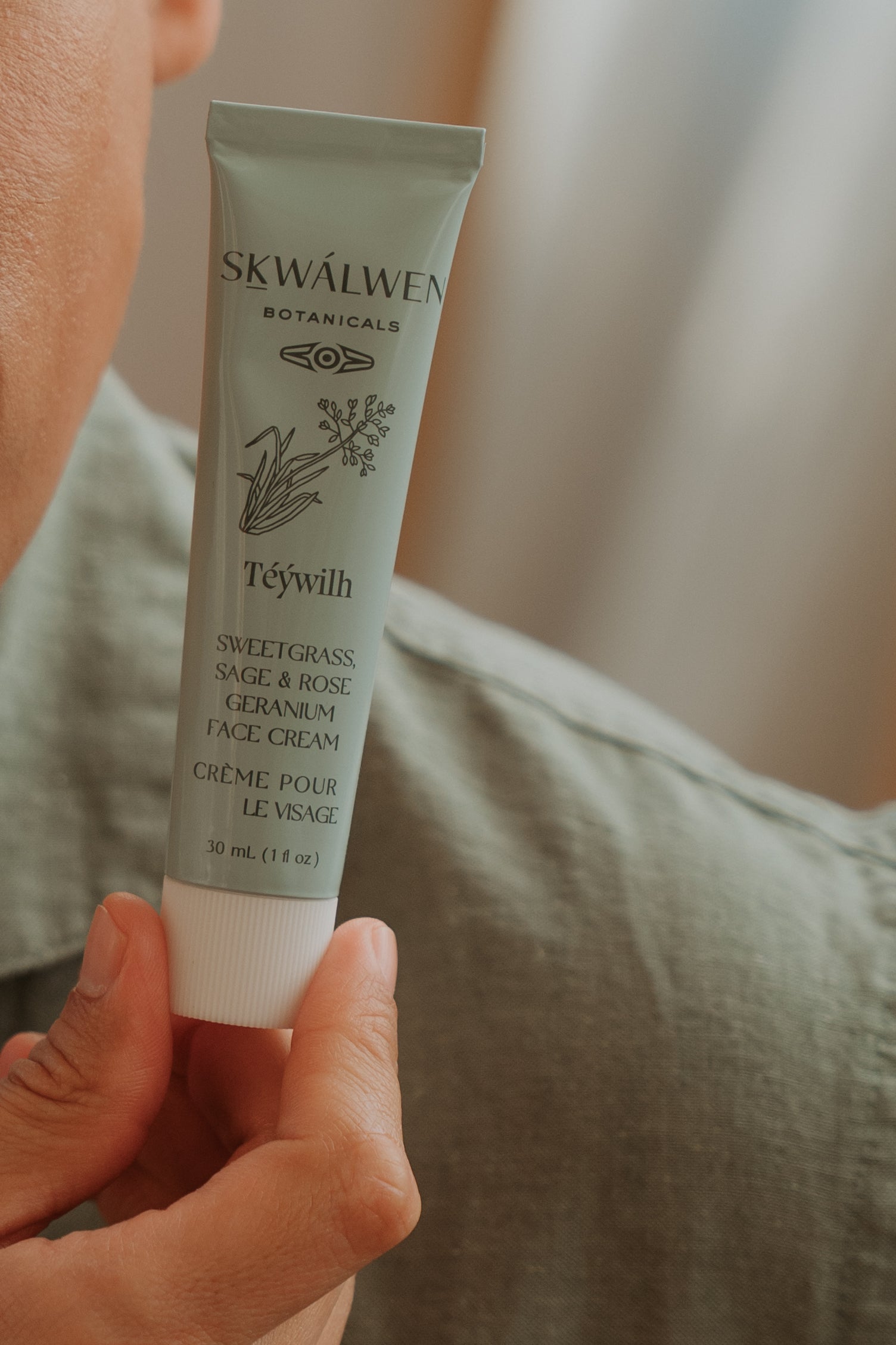 Téýwilh Sweetgrass, Sage & Rose Geranium Face Cream