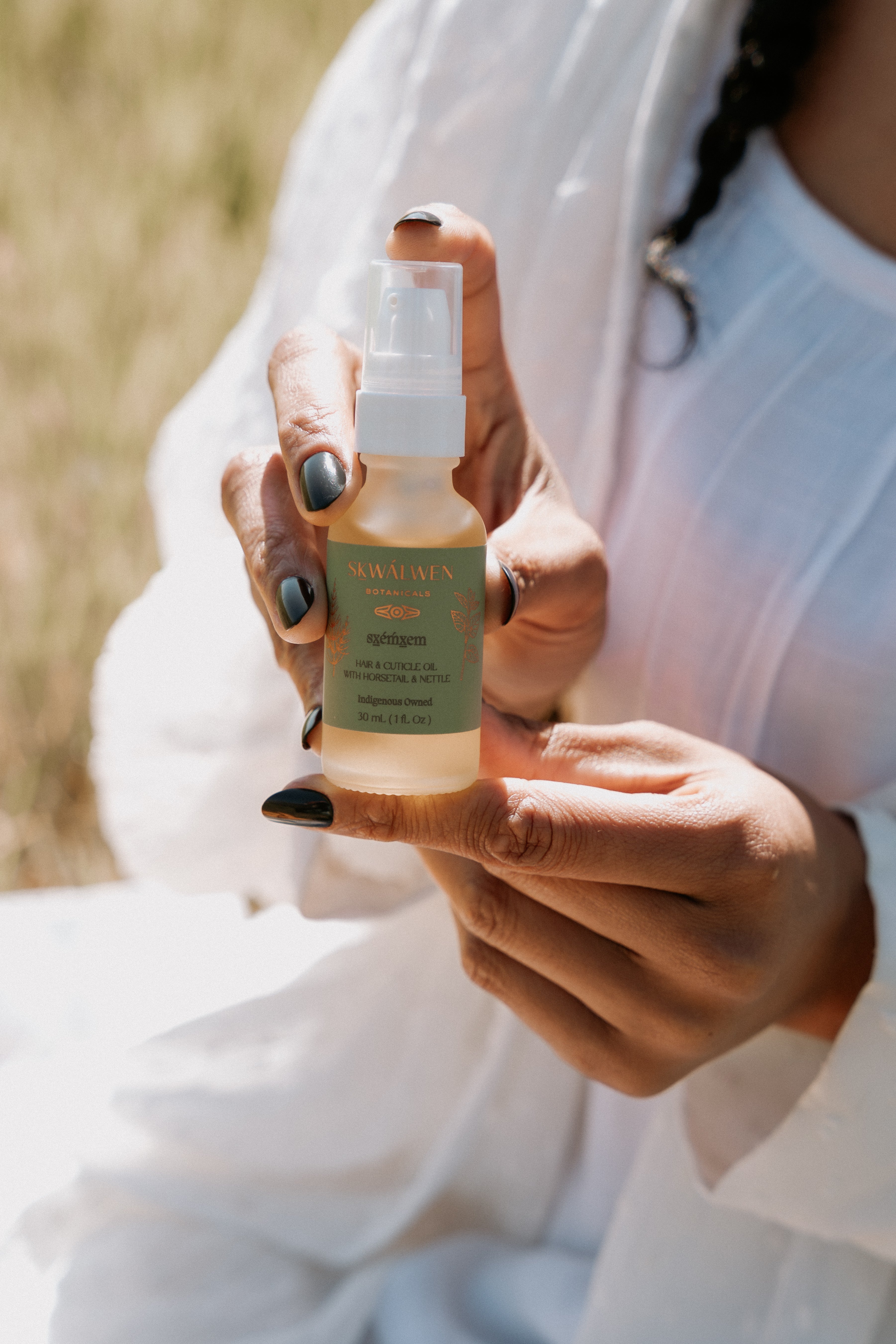 Ceremony Series - Sx̱éḿx̱em Hair & Cuticle Oil with Horsetail & Nettle