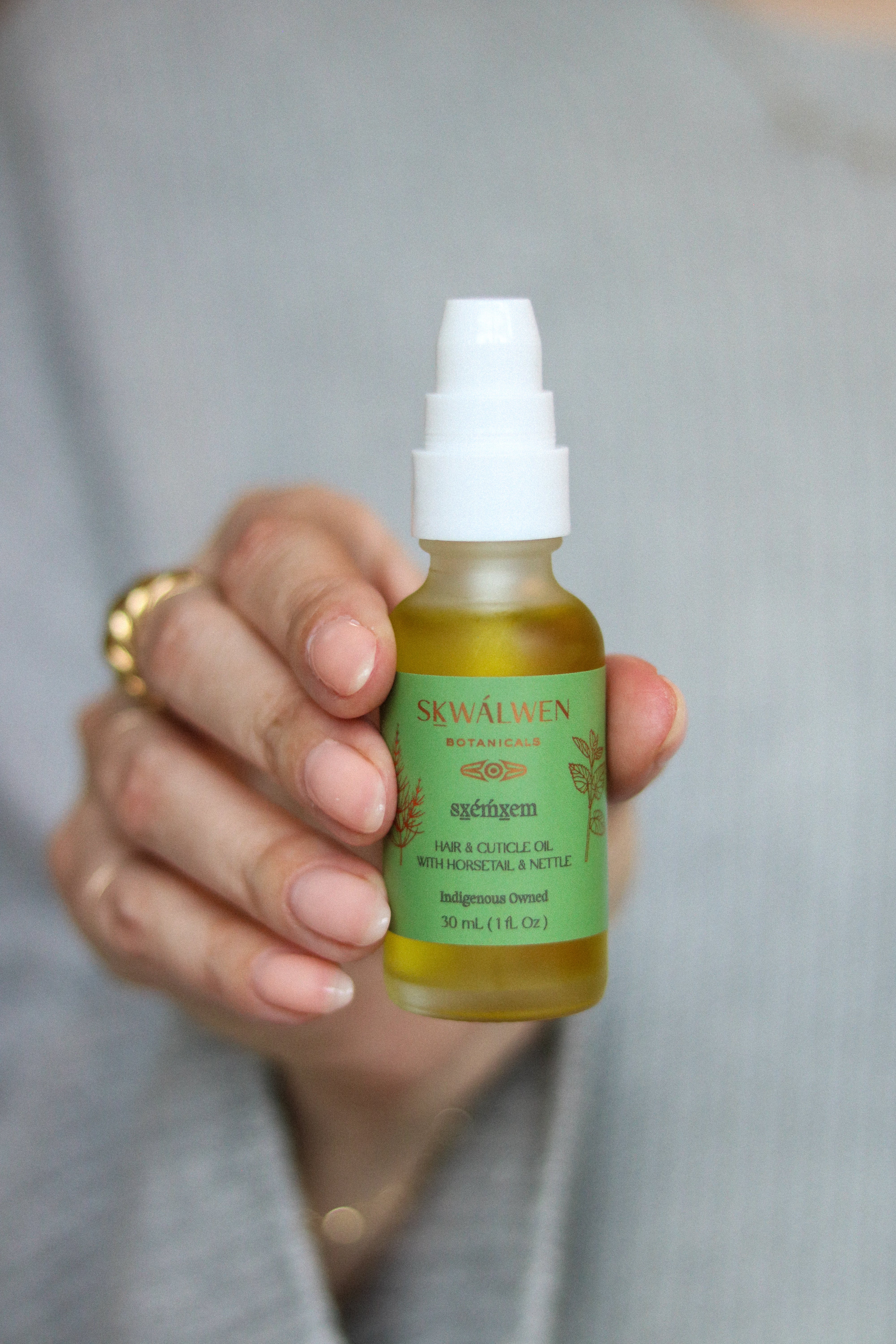 Ceremony Series - Sx̱éḿx̱em Hair & Cuticle Oil with Horsetail & Nettle