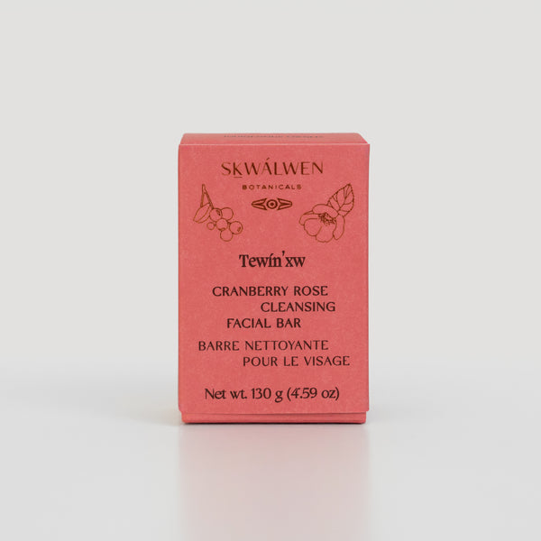 Tewin’xw Cranberry Rose Cleansing Facial Bar