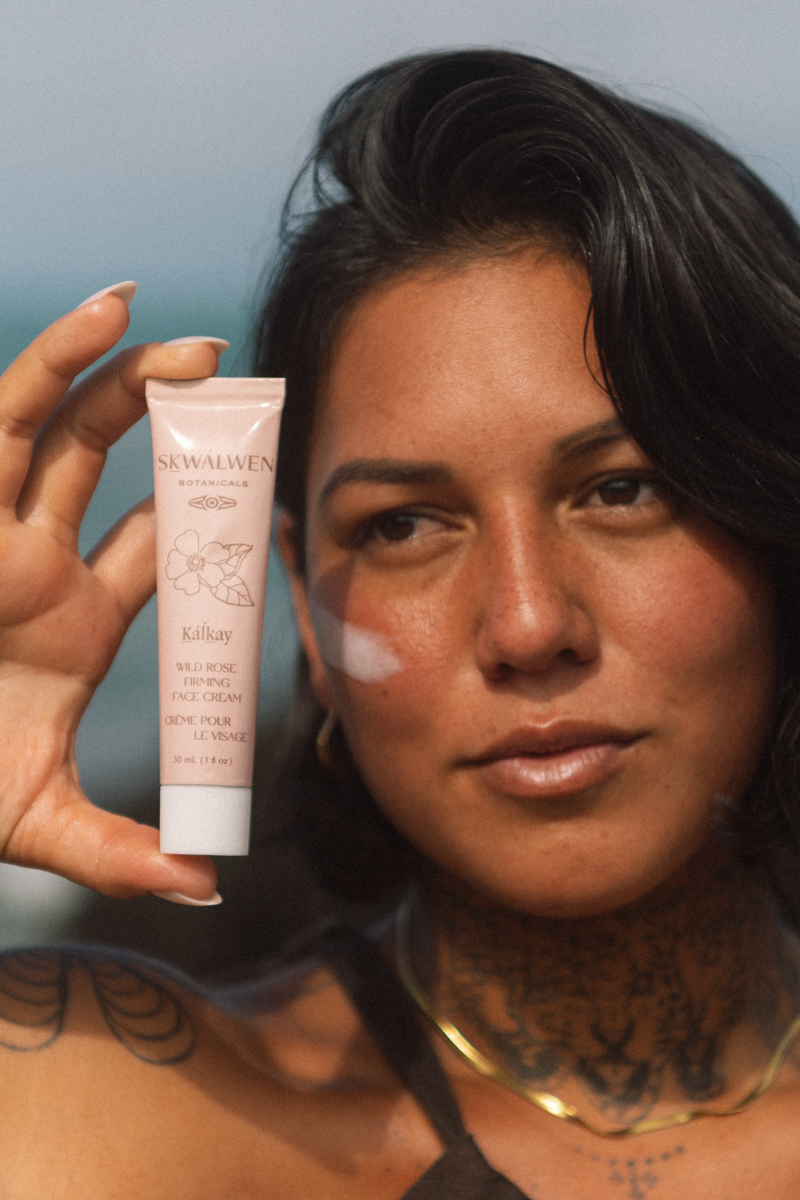 Rose Glow Duo - Tewin'xw Serum & Kalkay Face Cream | Skwalwen