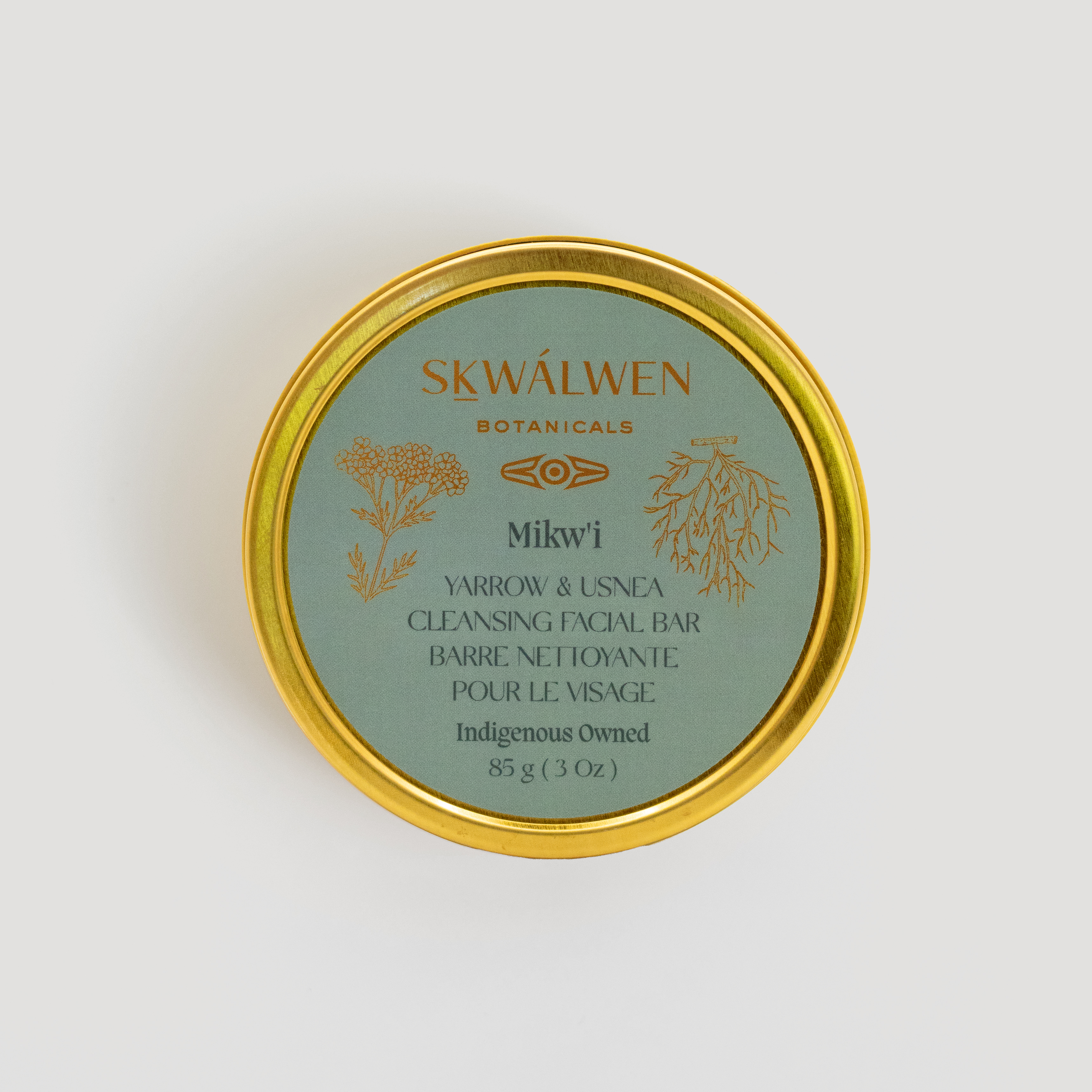 Ceremony Series - Mikw'i Yarrow & Usnea Facial Cleansing Bar