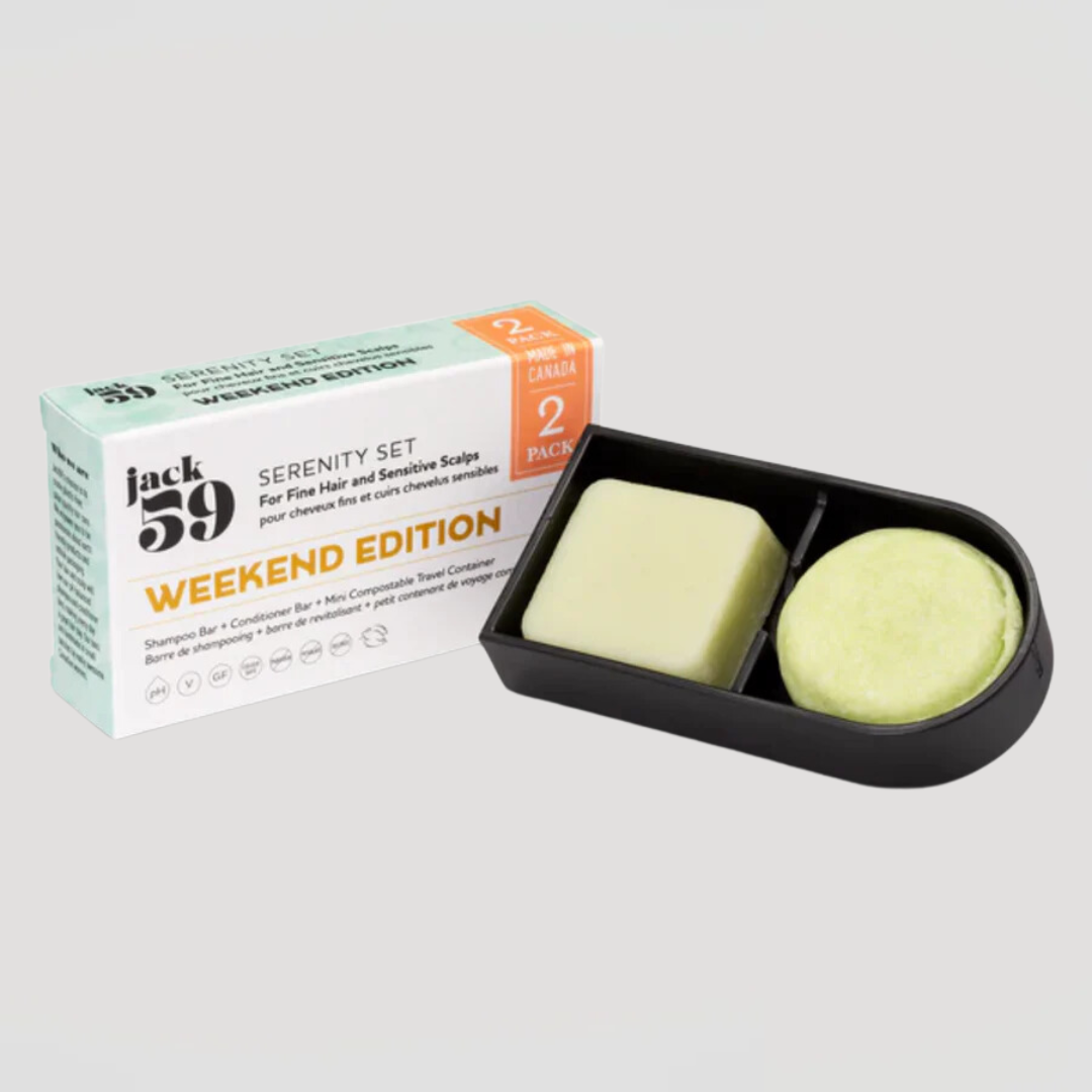 Serenity Travel Shampoo & Conditioner Jack59 Skwalwen Botanicals